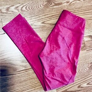 Outdoor Voices Pink Full Length Athletic Leggings Size Small Like New Condition